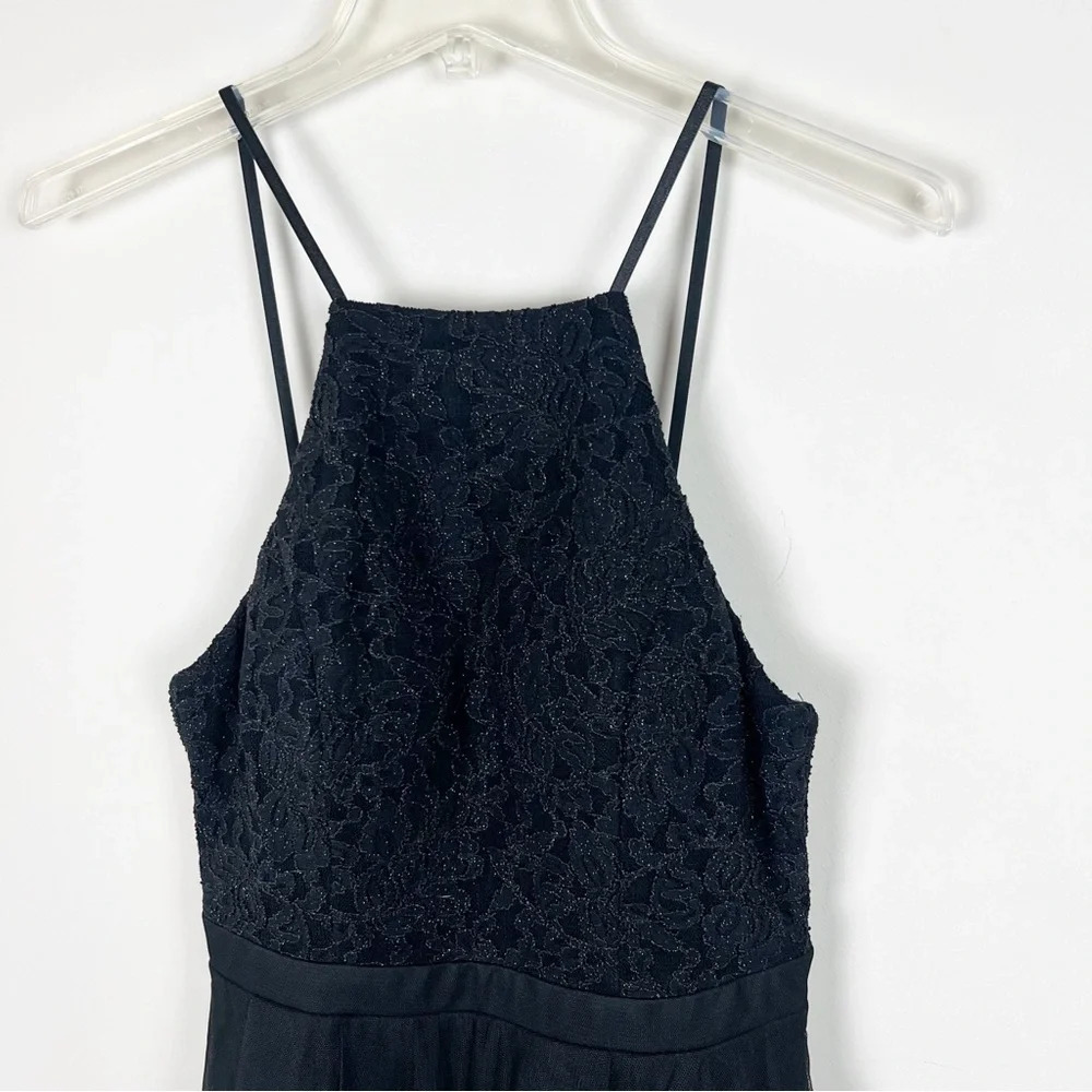 Vintage Y2K City Triangles Sheer Mesh Whimsigoth Edgy Black Dress Goth Witchy 6 - Picture 4 of 15